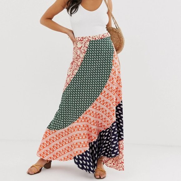 Free People Hidden Earth Maxi Skirt 2 & 4 - Picture 4 of 12
